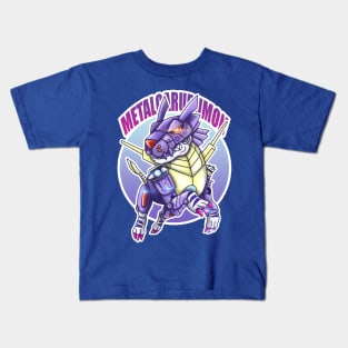 digimon chibi metalgarurumon Kids T-Shirt